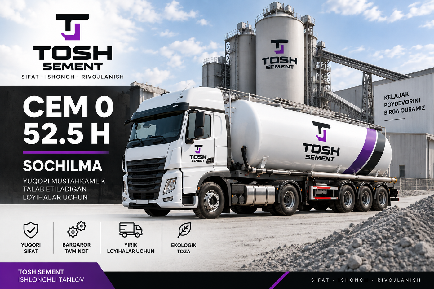 CEM 0 52.5 H Sochilma